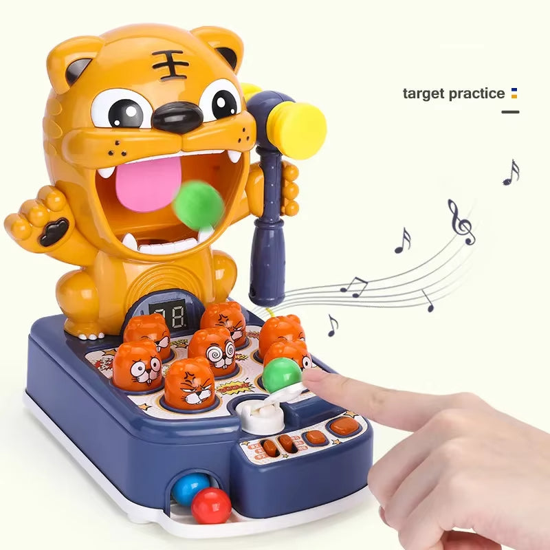 Children's Light Music Whac A Mole Toys Multifunctional Play Hit Hammering Game Educational Interactive Toys Christmas Gift