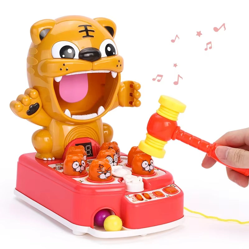 Children's Light Music Whac A Mole Toys Multifunctional Play Hit Hammering Game Educational Interactive Toys Christmas Gift