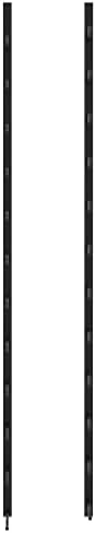 WEHUOSIF Wall-Mounted Wine Rack for 24 Bottles Black Iron