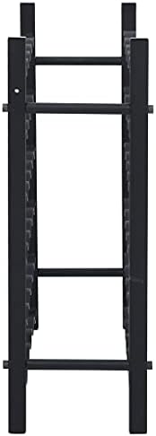 vidaXL Black Iron Wine Rack - 36 Bottle Capacity