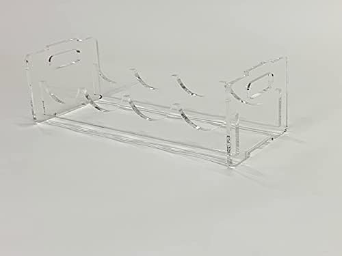Clear Acrylic Stackable Wine Rack Holds 4 Bottles