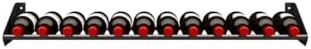 Ultra Wine Racks Showcase Cork Out Row - Black 12 Bottle