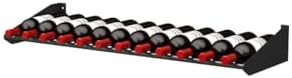 Ultra Wine Racks Showcase Cork Out Row - Black 12 Bottle