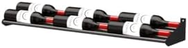 Ultra Wine Racks Showcase Cascading Row - Black Metal