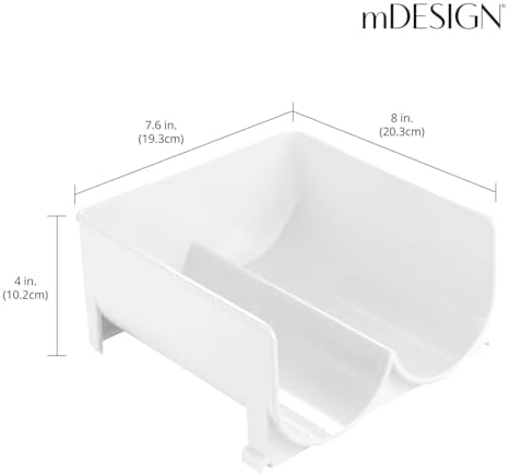mDesign Stackable Wine Rack - 3 Bottle Storage Organizer