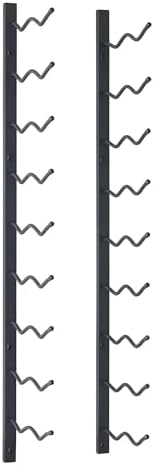 Wine Enthusiast NFINITY 18 Bottle Wall Wine Rack Black