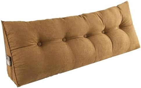 Triangular Reading Pillow with Removable Cover and Side Pockets