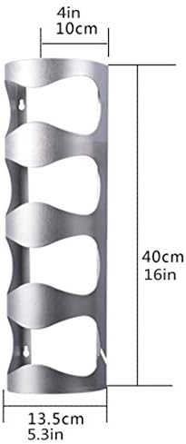 4 Bottles Stainless Steel Wall Mount Wine Holder Rack