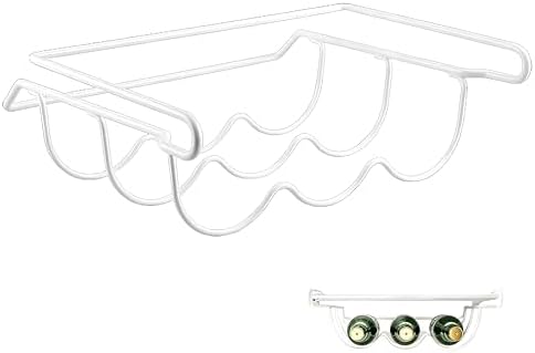 Space-Saving Iron Wine Rack for Kitchen Storage