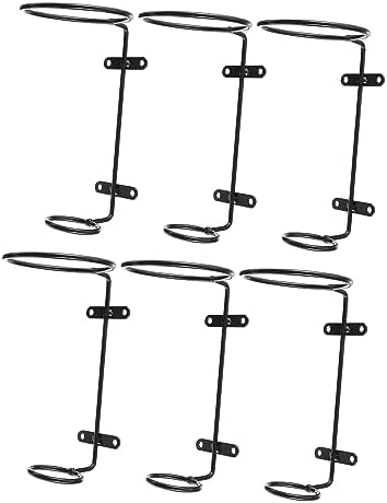 BIUDECO 6pcs Iron Wall Wine Racks