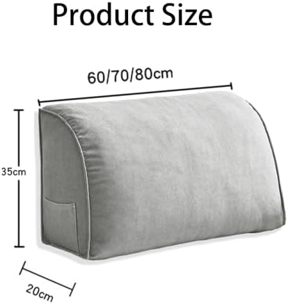 Hsiock Wedge Backrest Cushion with Zipper Blue