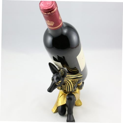 Amosfun 2Pcs Anubis Wine Rack Elegance Resin Holder