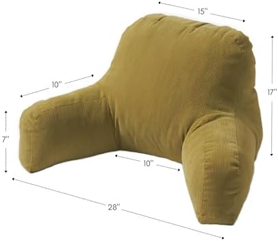 Greendale Home Fashions Omaha Corduroy Reading Pillow with Arms