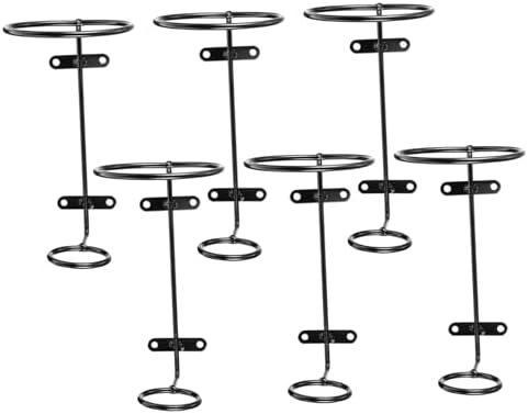 VOSAREA 6pcs Wall-Mounted Iron Wine Racks