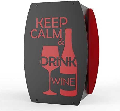 Mango Steam Two-Tone Wine Rack Black Red