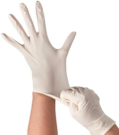 X3 Ivory Latex Gloves 3 Mil Powder Free