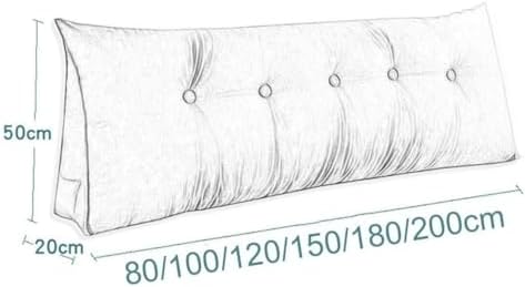 Headboard Wedge Pillow with Removable Cover - Smoke Gray 80cm315in