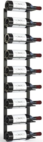 TheRackCo Wall Series - 9 Bottle Wine Rack with Opener