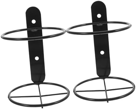 BESTonZON Wall-Mounted Wine Rack 2pcs Single Bottle Holder Rustic Storage Organizer