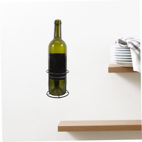 BESTonZON Wall-Mounted Wine Rack 2pcs Single Bottle Holder Rustic Storage Organizer