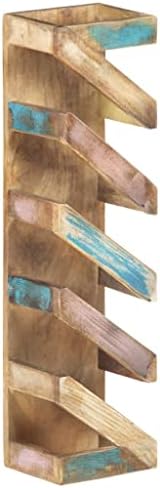 ZQQLVOO 5-Bottle Wine Rack Freestanding Reclaimed Wood