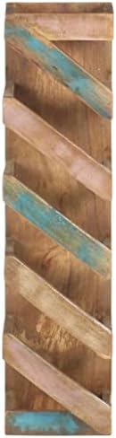 ZQQLVOO 5-Bottle Wine Rack Freestanding Reclaimed Wood