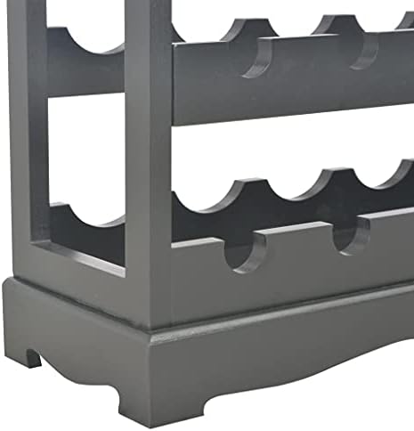 YITHOPI Freestanding Wine Rack Black 276x89x278