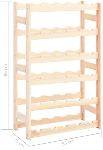 Aisifx 30-Bottle Pinewood Wine Rack