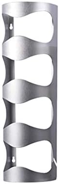 4 Bottles Stainless Steel Wall Mount Wine Holder Rack
