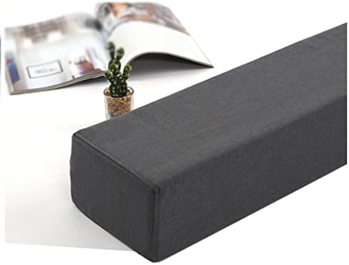 Dark Brown Bed Gap Filler Pillow Cushion 20X15X50cm