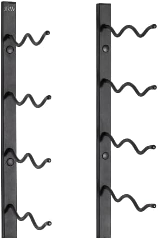 Premium Matte Black Wall Mounted Wine Rack - 24 Bottles