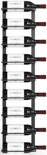 TheRackCo Wall Series - 9 Bottle Wine Rack with Opener