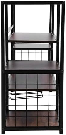 5-Tier Wall Mounted Wine Rack for 40 Bottles