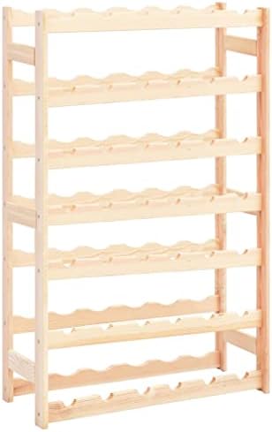 VRAXO 42 Bottle Pinewood Wine Rack