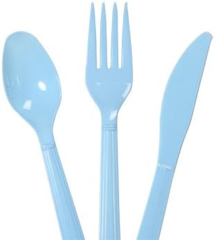 Greenbrier Light Blue Plastic Utensils 48-ct Bag 1