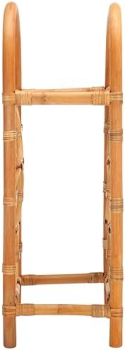 SAFAVIEH Lyza Coastal Boho Rattan Wine Rack