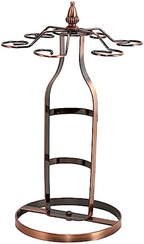 CdyBox Bold Iron Wine Rack with Skidproof Base