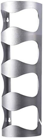 4 Bottles Stainless Steel Wall Mount Wine Holder Rack