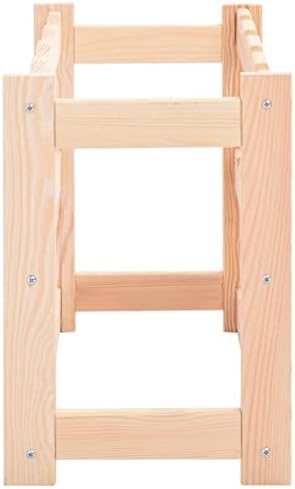 vidaXL Pinewood Wine Rack - 12 Bottle Storage