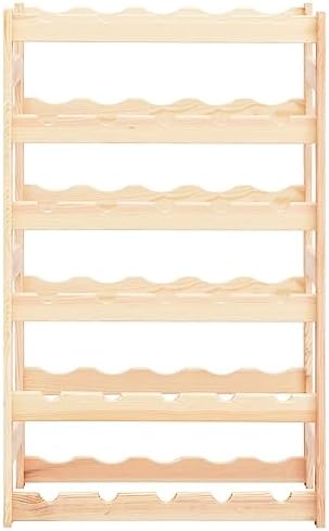 YAFF 30 Bottle Freestanding Wine Rack - Beige