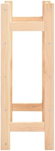 Makastle Pinewood Wine Rack 20 Bottle Storage Stand