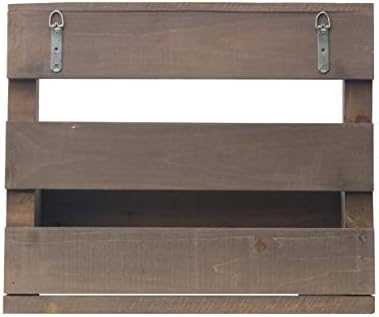 American WineKraft Rustic Wood Wall Wine Rack 6 Bottle Storage Display Stand