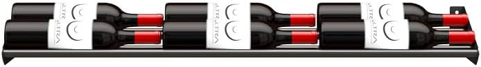 Ultra Wine Racks Showcase Cascading Row - Black Metal