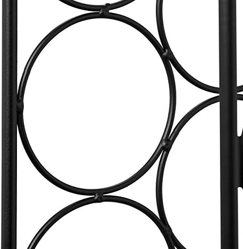Relaxdays Black Wine Rack for 21 Bottles