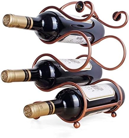 ALDEPO Wine Rack Minimalist Iron Shelf Animal Horse Design J1126