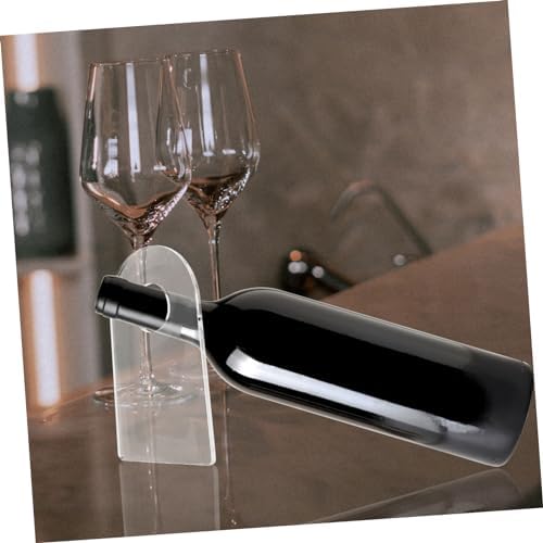 CIYODO 2 Pcs Clear Acrylic Wine Bottle Holder