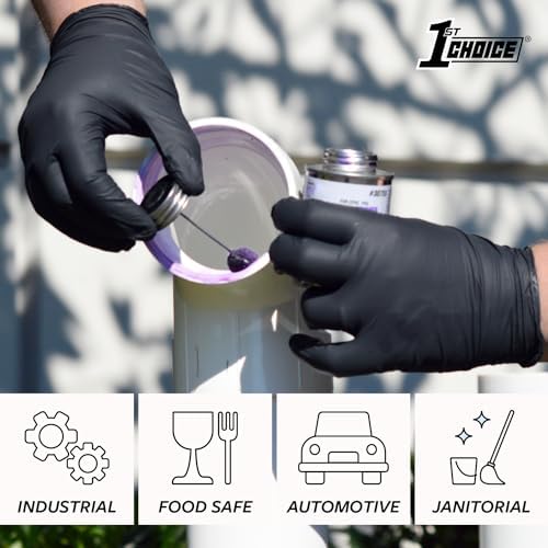 1st Choice Nitrile Gloves 5 Mil Black XL