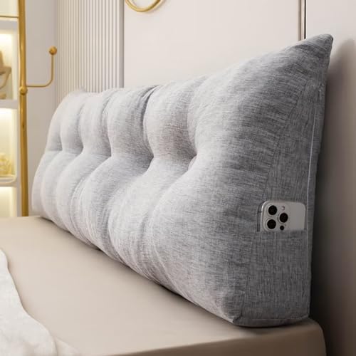 TESICA Headboard Pillow Grey 59x16x5in