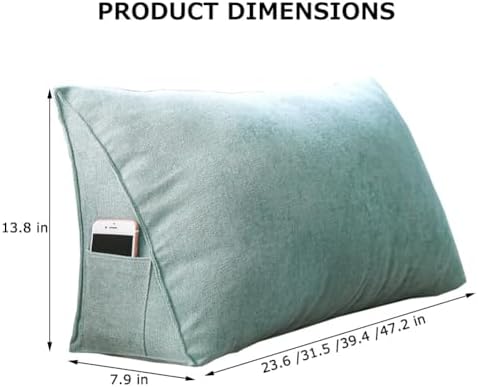 UEncounter Velvet Back Support Pillow with Storage Pocket 1