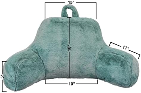Holawakaka Standard Faux Fur Reading Pillow with Arms